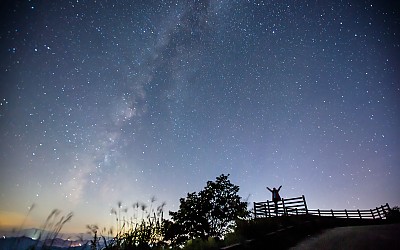 오도산의 밤하늘