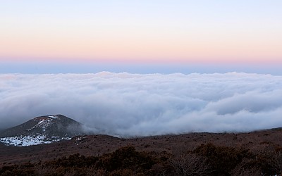 한라산에서 여명을 !