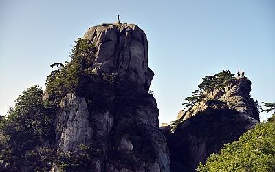 도봉산 자운봉과 사람들