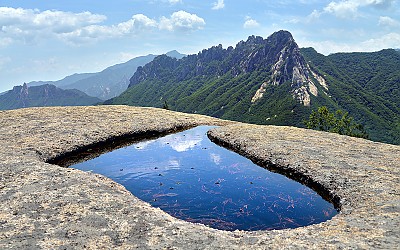 바위 샘...설악산 성인대