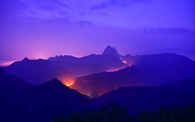 마이산여명