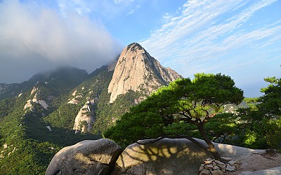 북한산 영봉의 아침