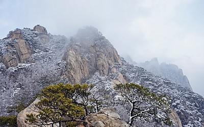 도봉산 춘설