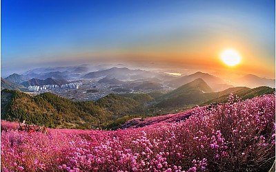 천주산 일출