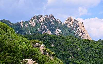 바위명산 도봉산의 여름
