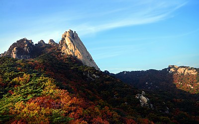 도봉산 선인봉의 가을 오후