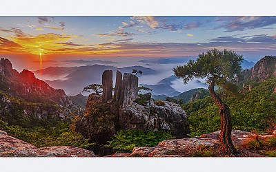 대둔산 숨은 삼남매 바위