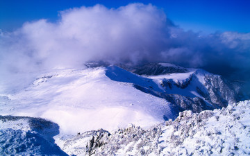 한라 정상에서-