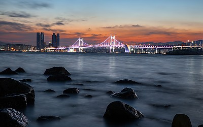 부산 광안대교 야경