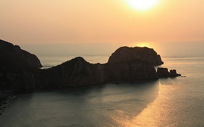 홍도 일몰