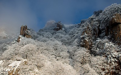 대둔산 설경