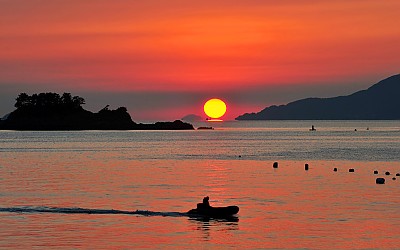 소장두도의 일몰