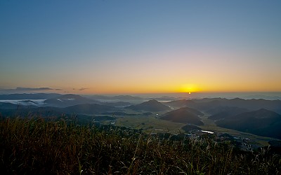 봉화산아침