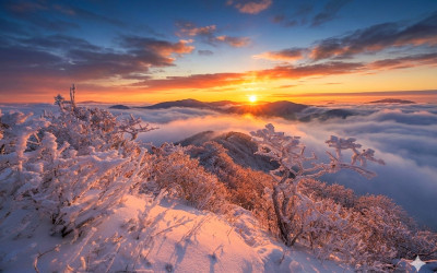 계방산 설경(Gemini AI)