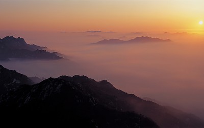 천왕봉의 겨울