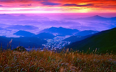 간월산 여명 - 간월산