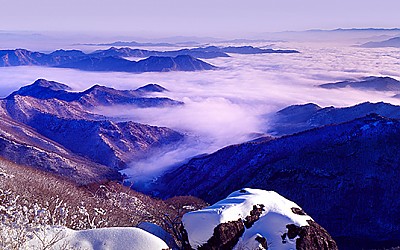 진안골의 운해바다 - 운장산