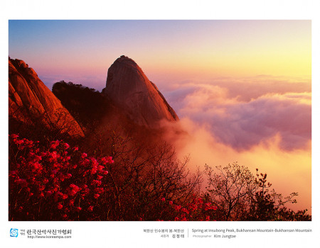 북한산 인수봉의 봄