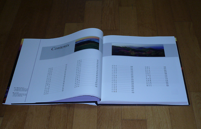 (작품배치의 순서는 어차피 성명의 가나다순으로 했지만, 작가별로 리스트를 넣어 참여한 작가들을 일목요연하게 볼 수 있도록 총목차를 만들었다.)