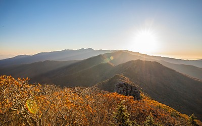지리산가을 끝자락