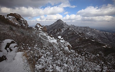 겨울 월출산