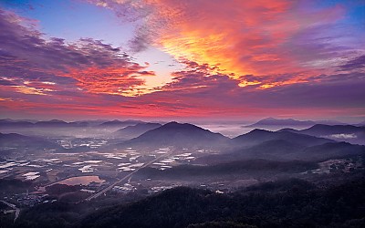 장령산 아침