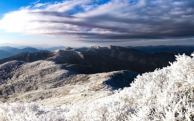 남덕유 가는 능선을