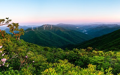 함백의 아침풍경