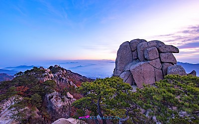 도봉산 가을아침