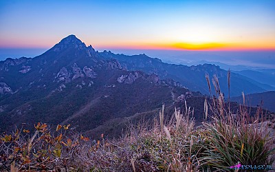 월출산 가을아침
