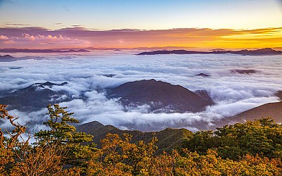 월악에 가을빛이