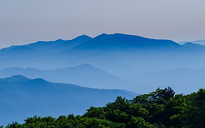 보현산의 아침