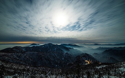 설악산 달빛 야경