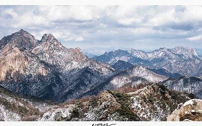 3월 설경 북한산..