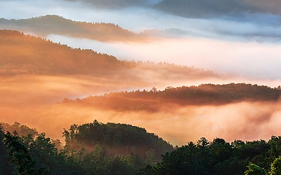 팔봉산 자락.
