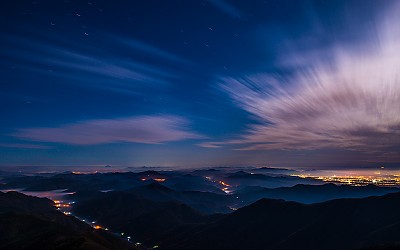 운장산 달밤