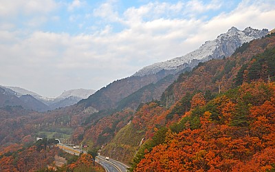 설악에내린첫눈