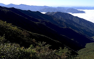 지리산의 아침