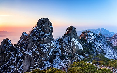올 첫눈후 도봉산