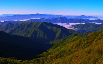 운장산 성대봉에서 지리주능과 백두대간을 마이산이함께