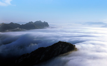 북한산 구름파도