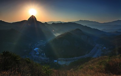 마이산 일출