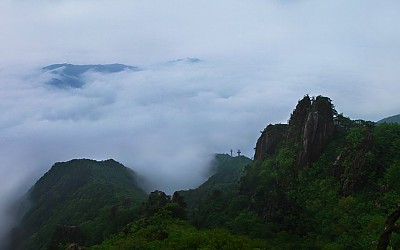 운해가 넘쳤던 대둔산