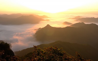 명도봉에서.