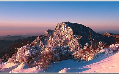 지리 중봉의 아침