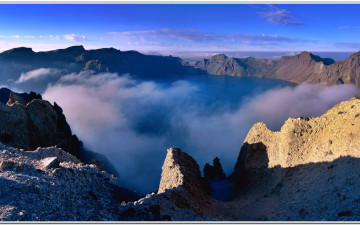 백두산 천지 운해