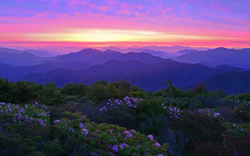 설경사이로 남덕유가...!