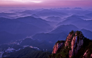 장군봉의여명빛