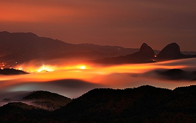 마이산  야경