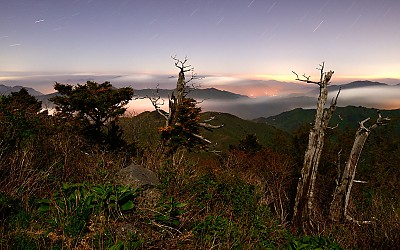              덕유산에 야경